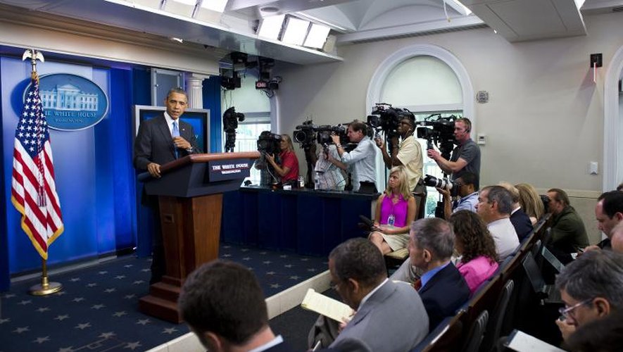 Le président américain Barack Obama en conférence de presse le 19 juillet 2013 à Washington