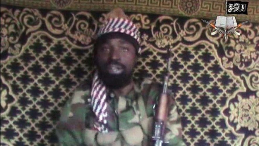 Captude d'écran datant de décembre 2013 d'une vidéo obtenue par l'AFP, montrant un homme qui affirme être le chef de Boko Haram, Abubakar Shekau
