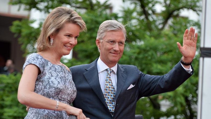 La princesse Mathilde et le prince Philippe à Marolles le 20 juillet 2013
