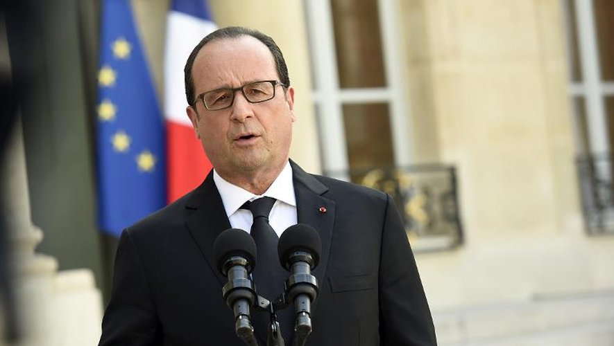 Le président de la République François Hollande, le 26 juin 2015 à l'Elysée