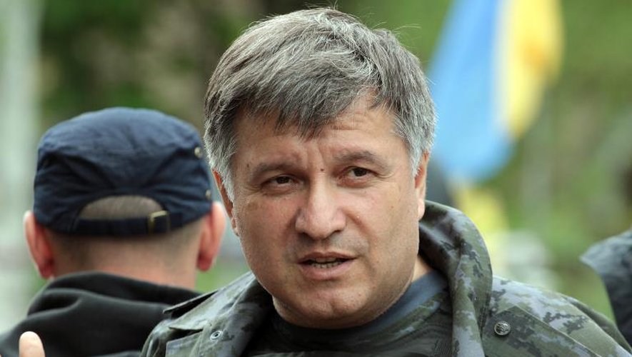 Le ministre de l'Intérieur Arsen Avakov le 5 mai 2014 à Slaviansk