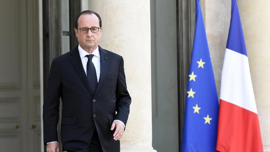 Le président François Hollande à L'Elysée, le 26 juin 2015