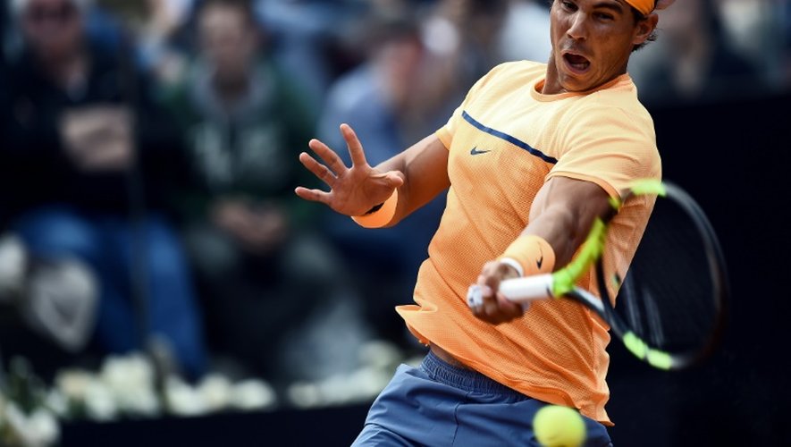 Rafael Nadal, le 12 mai 2016 à Rome face à Nick Kyrgios