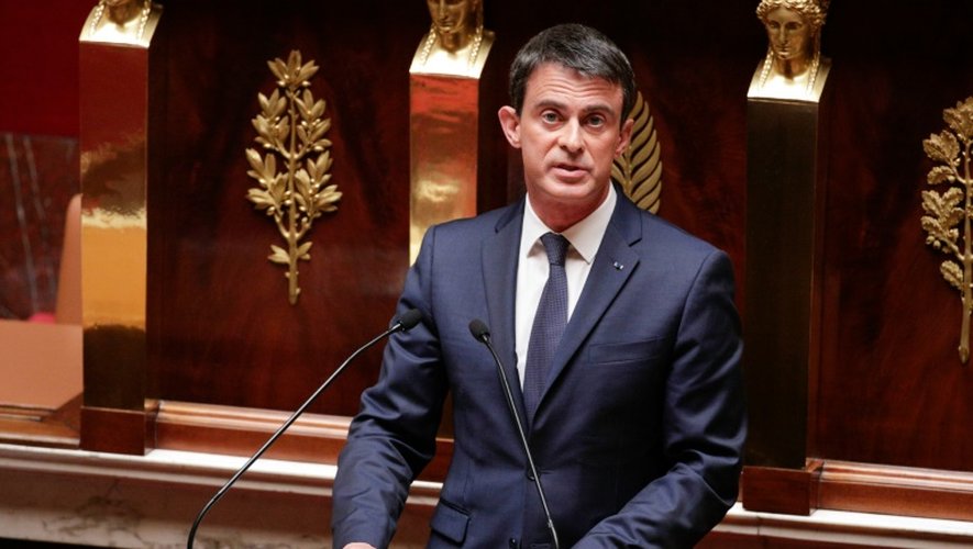 Le Premier ministre Manuel Valls à l'Assemblée nationale, le 12 mai 2016