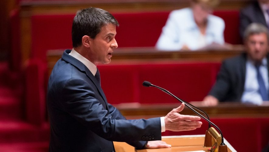 Le Premier ministre Manuel Valls à l'Assemblée nationale, le 12 mai 2016