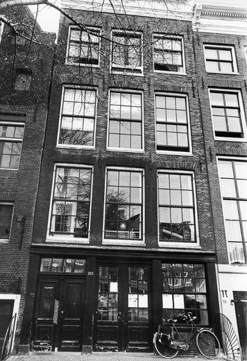 La maison où se cachait la famille d'Anne Frank à Amsterdam
