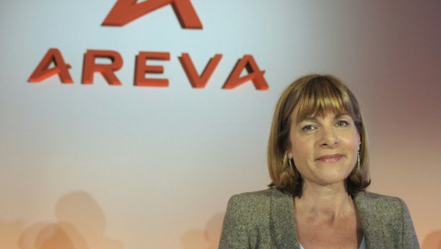 Anne Lauvergeon, ancienne patronne d'Areva, lors d'une conférence de presse à Paris le 3 mars 2011