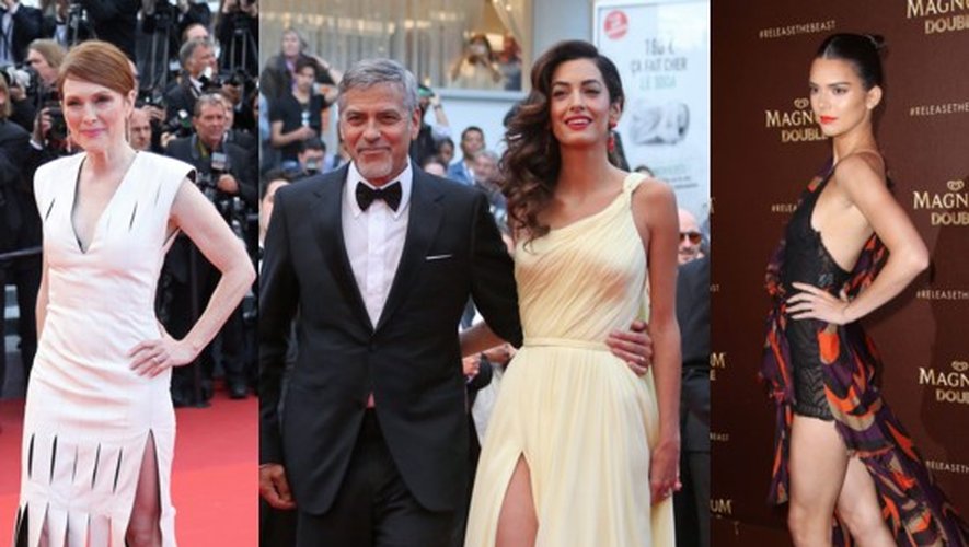 Julianne Moore, Amal Clooney au bras de George et Kendall Jenner
