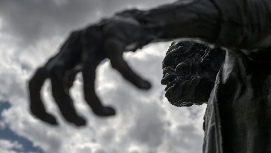 Statue du monstre de Frankenstein à genève le 9 mai 2016
