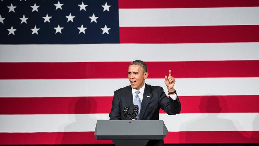 Le président américain Barack Obama à San Jose, en Californie, le 8 mai 2014