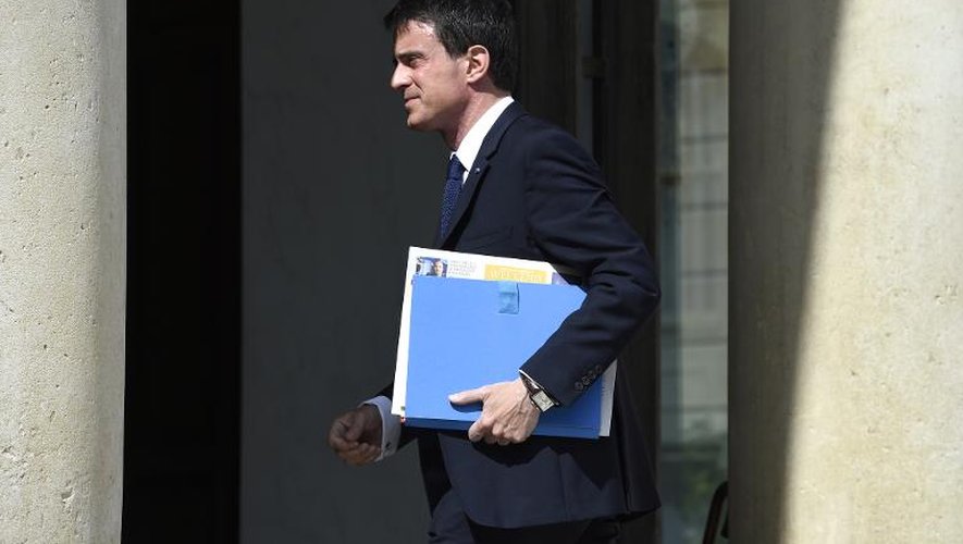 Le Premier ministre Manuel Valls arrive, le 27 juin 2015, à l'Elysée