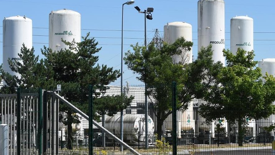 L'usine d'Air Products à Saint-Quentin-Fallavier, le 28 juin 2015