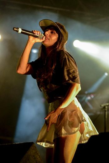 La chanteuse espagnole Mala Rodriguez lors d'un festival à Madrid, le 30 juin 2013
