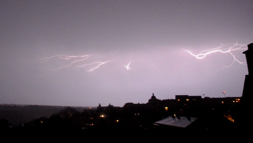 Nuit d'orage à Rodez