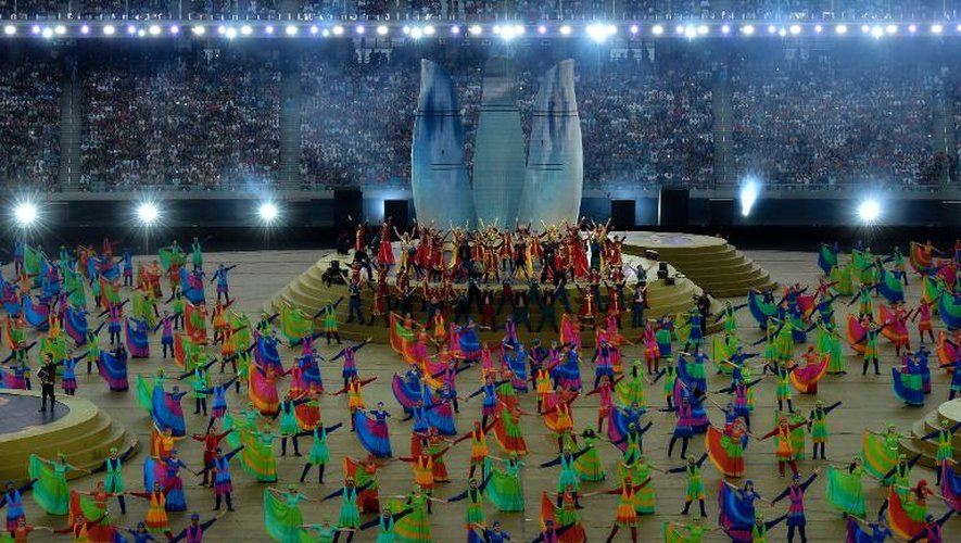 La cérémonie de clôture des Jeux européens de Bakou, le 28 juin 2015