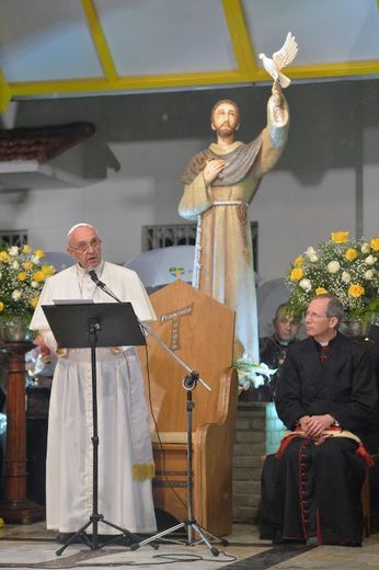 Le pape François, le 24 juillet 2013 à Rio de Janeiro, au Brésil