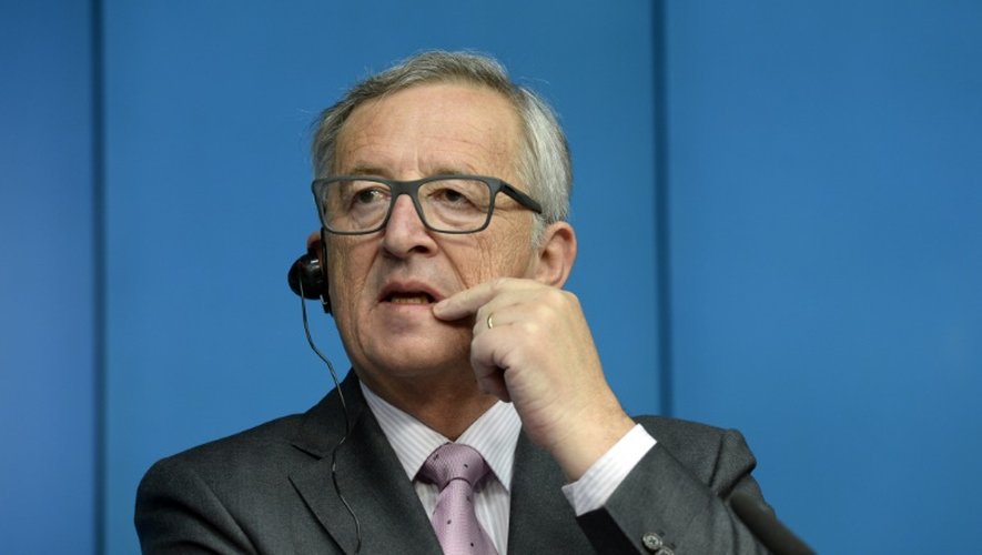 Le président de la Commission européenne Jean-Claude Juncker lors d'une conférence de presse le 26 juin 2015 à Bruxelles