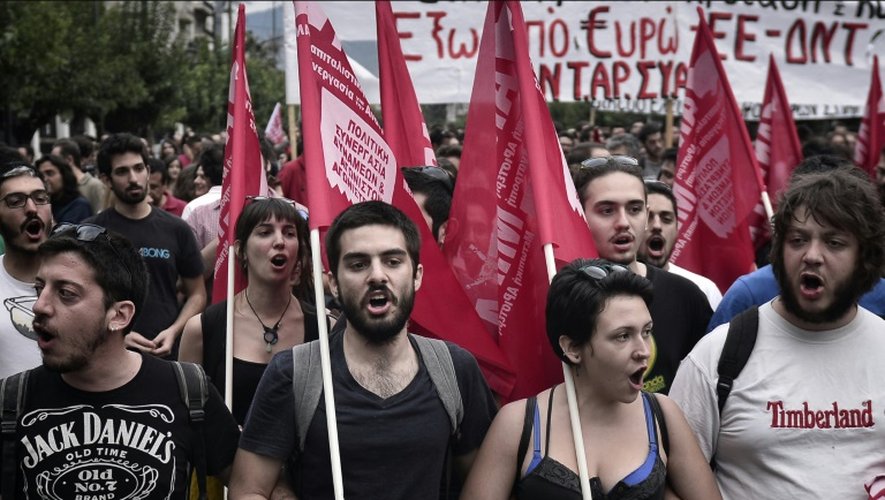 Manifestation en faveur du "non" au référendum le 28 juin 2015 à Athènes