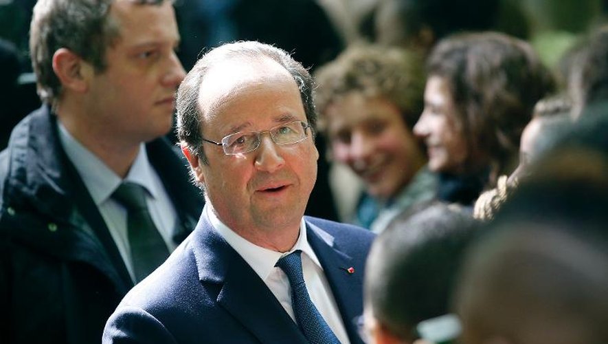 Le président français François Hollande, le 10 mai 2014 à Paris