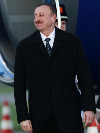 Le président azerbaïdjanais Ilham Aliev le 23 mars 2014 à La Haye