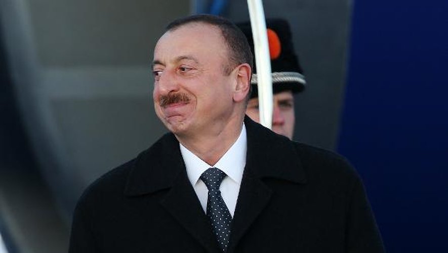 Le président azerbaïdjanais Ilham Aliev le 23 mars 2014 à La Haye