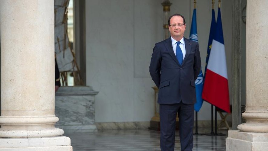 Le président français François Hollande, à l'Elysée, le 15 juillet 2013