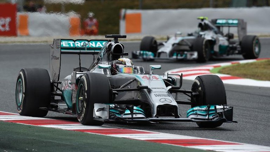 Le Britannique Lewis Hamilton (Mercedes) lors du Grand Prix d'Espagne de Formule 1, le 11 mai 2014 sur le circuit de Montmelo