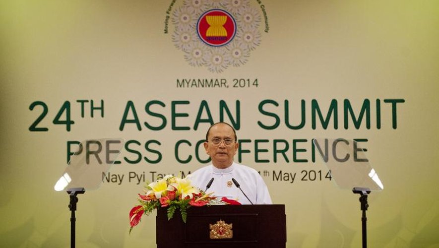 Le président birman Thein Sein accueille les pays membres de l'Association des Nations d'Asie du sud-est (Asean) à Naypyidaw le 11 mai 2014