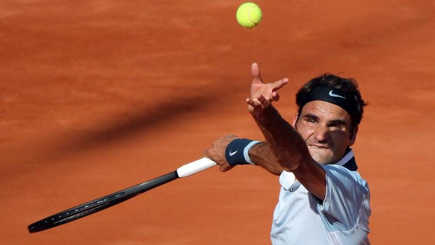 Le Suisse Roger Federer, lors du tournoi ATP de Hambourg, le 18 juillet 2013