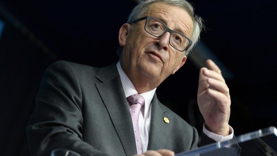 Le président de la Commission européenne Jean-Claude Juncker à la fin du sommet européen à Bruxelles le 26 juin 2015