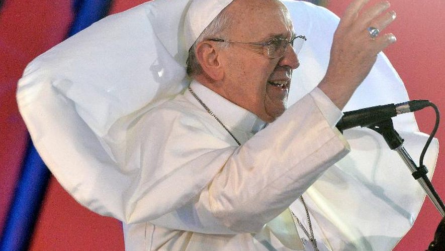 Le pape François le 25 juillet 2013, à Rio