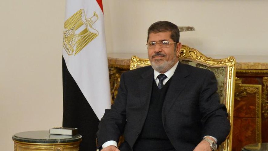 Le président déchu Mohamed Morsi, le 8 janvier 2013a u Caire