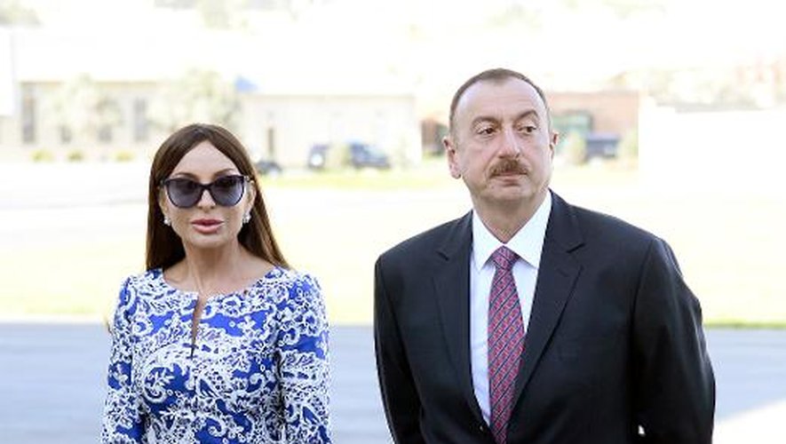 Le président azéri Ilham Aliev et sa femme Mehriban le 11 mai 2014 à Bakou