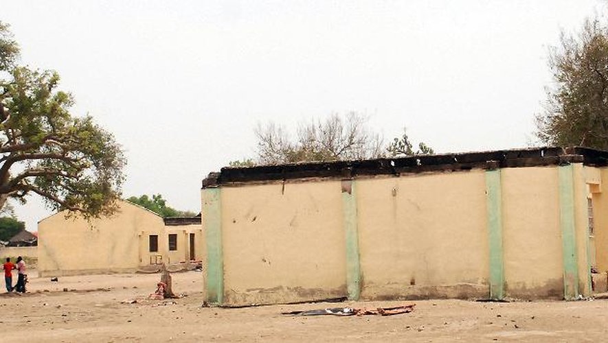 Photo d'archives de l'école de Chibok au Nigeria, le 21 avril 2014, où ont été enlevées plus d'une centaine de lycéennes par le groupe islamiste extrémiste Boko Haram le 14 avril