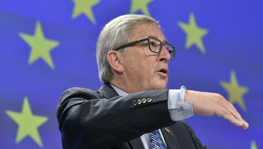Le président de la Commission européennes Jean-Claude Juncker lors d'une conférence de presse le 29 juin 2015 à Bruxelles