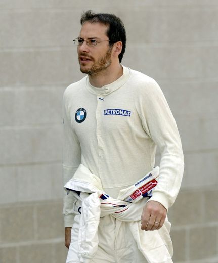 Le Canadien Jacques Villeneuve, alors pilote F1 chez BMW, lors d'une séance d'essais pour le GP des Etats-Unis, le 30 juin 2006 à Indianapolis