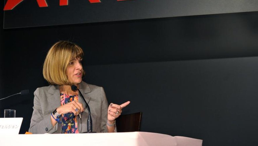 La patrone d'Areva, Anne Lauvergeon, le 19 avril 2011 à Tokyo