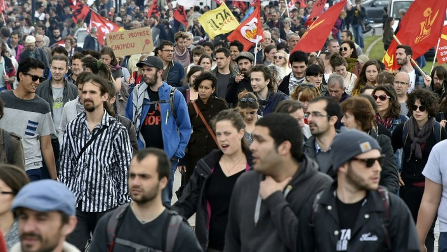 Manifestation contre la loi travail, le 12 mai 2016 à Bordeaux