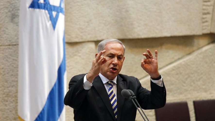 Le Premier ministre israélien Benjamin Netanyahu, le 5 juin 2013 au parlement à Jérusalem