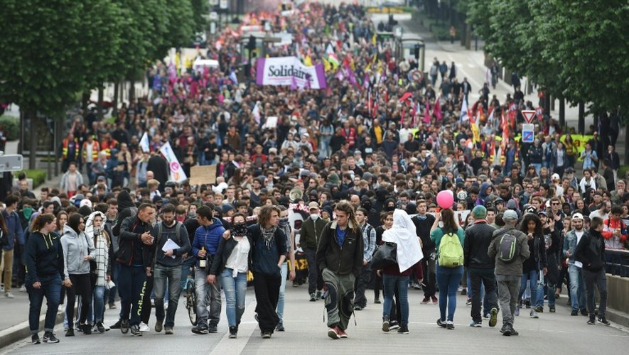 Manifestation contre la loi travail à Nantes, le 17 mai 2016