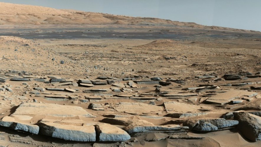 Image transmise par la Nasa le 9 octobre 2015 prise par le robot Curiosity sur Mars