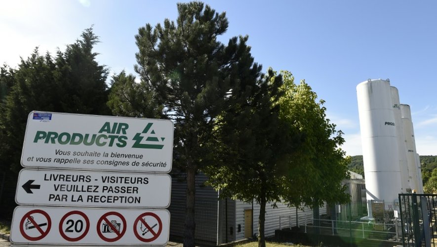 Le site d'Air Products le 29 juin 2015 à Saint-Quentin-Fallavier