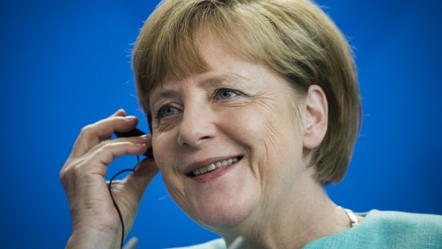 La chancelière allemande Angela Merkel, le 30 juin 2015 à Berlin
