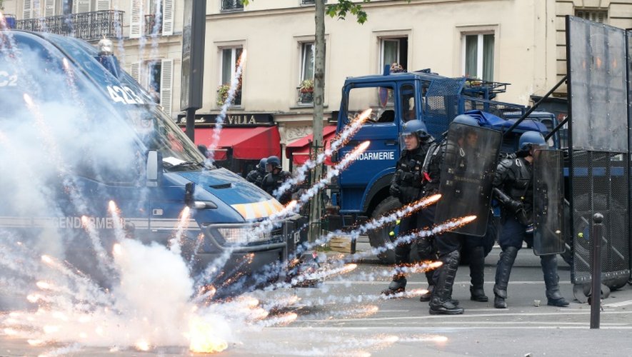Incidents lors de la manifestation contre la loi travail, le 17 mai 2016 à Paris