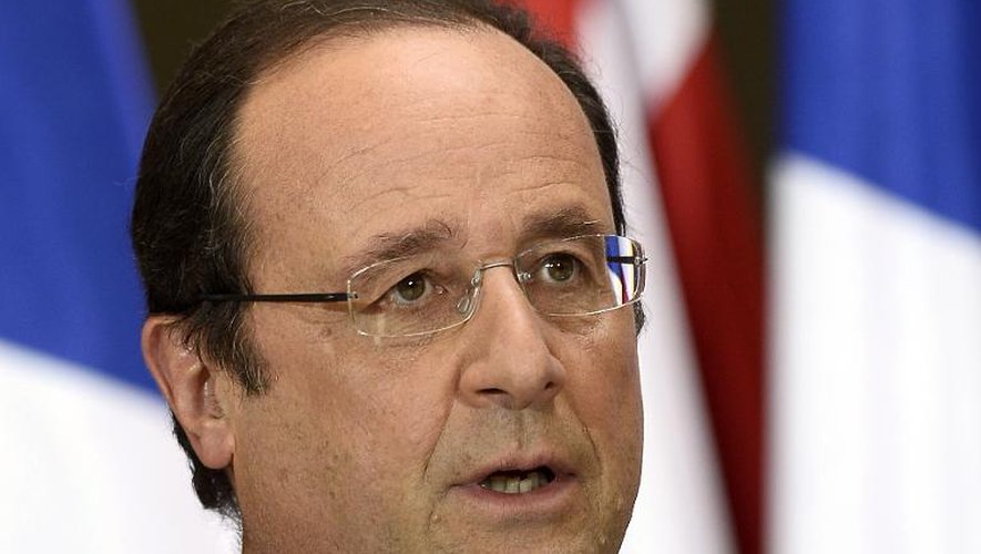 Le président François Hollande, le 13 mai 2014 à Tbilissi