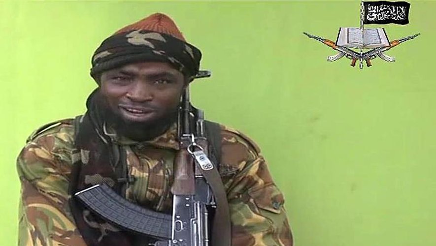 Capture d'écran de la vidéo diffusée le 12 mai 2014 par Boko Haram montrant le chef du groupe islamiste, Abubakar Shekau
