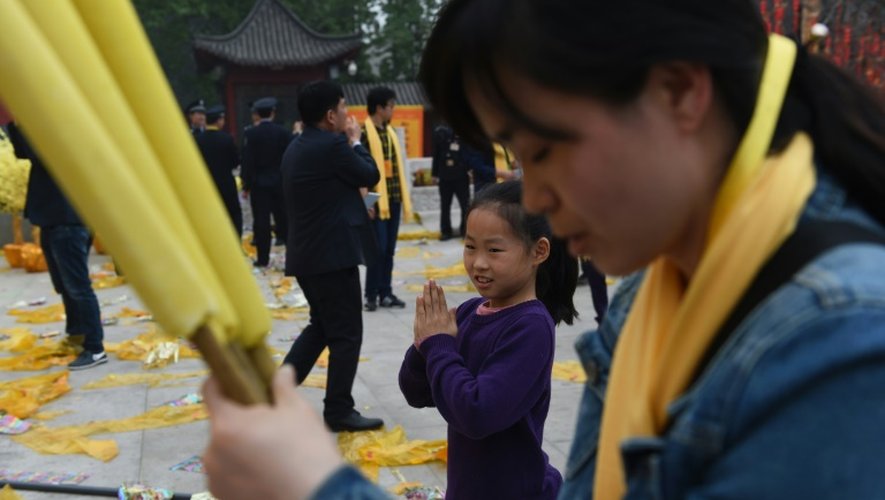 Cérémonie en hommage à l'Empereur jaune le 9 avril 2016 à Xinzheng, en Chine