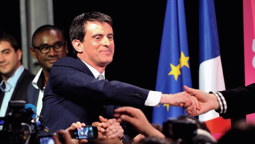 Le Premier ministre français Manuel Valls à Lille le 15 mai 2014