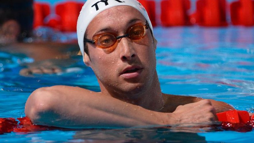 Le Français Fabien Gilot lors des séries du 100 mètres nage libre des Mondiaux de Barcelone, le 31 juillet 2013
