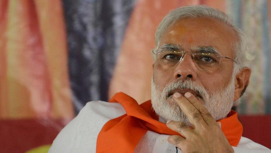 Le dirigeant nationaliste hindou Narendra Modi à Gandhinagar, en Inde, le 5 avril 2014